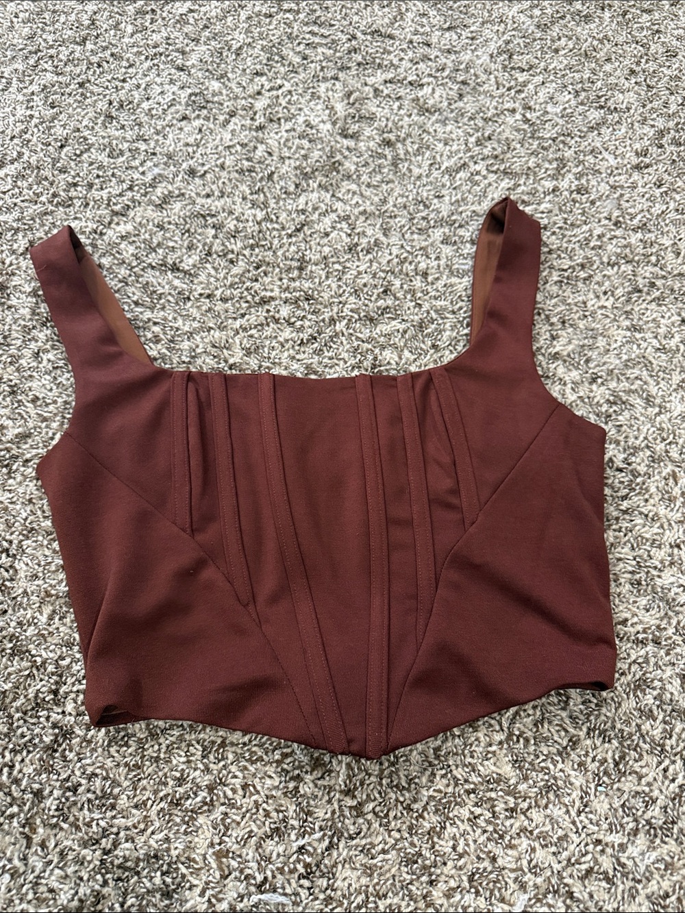 brown corset top
